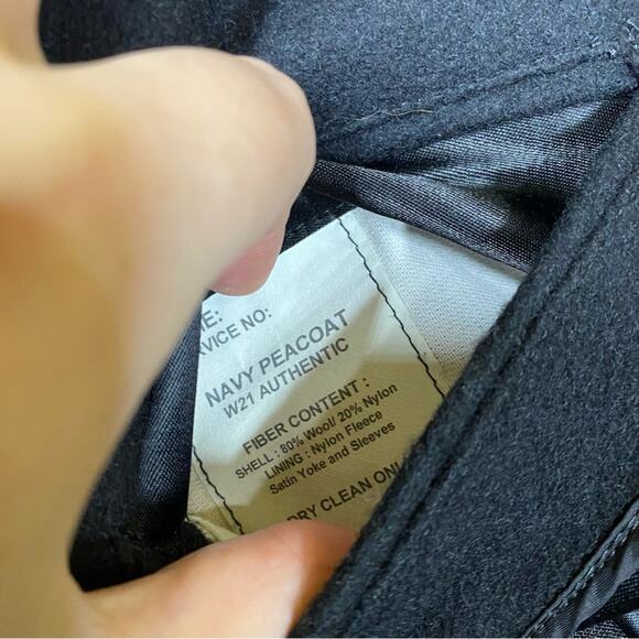 Sterlingwear Anchor Collection Military Navy Wool Blend Peacoat Size 12 SHORT - Picture 13 of 14